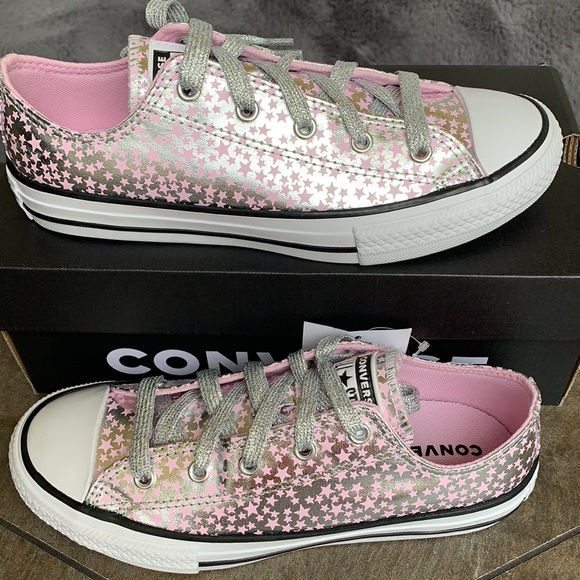 CONVERSE CTAS OX PINK GLAZE/SILVER WHITE WMNS - Picture 3 of 15